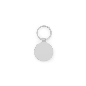 GASTON ROUND. Porte-clés rond en zinc et bambou 6