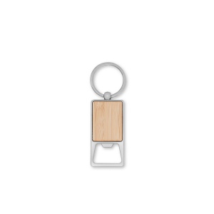 SYLVESTER. Porte-clés rectangulaire en fer avec décapsuleur 3