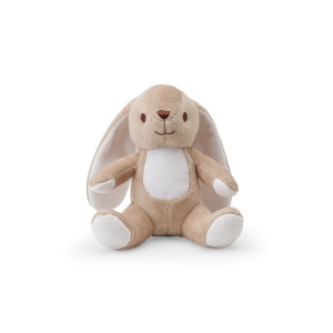 BUGS. Peluche en polyester en forme de lapin, avec son propre tissu pour la personnalisation 3