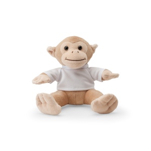 MONKY. Peluche en forme de singe avec t-shirt 3