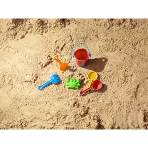 VALLARTA. Seau de plage en PP avec 5 accessoires 4