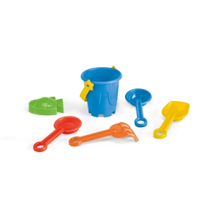 VALLARTA. Seau de plage en PP avec 5 accessoires 3