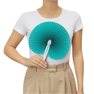 Éventail pliable PEACOCK 24