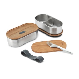 Boîte à bento double en acier inoxydable Black+Blum 6
