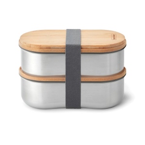 Boîte à bento double en acier inoxydable Black+Blum 7