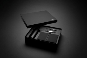 Set cadeau d'affaires luxe avec bouteille Swiss Peak 15