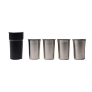 VINGA Set de 4 tasses 250ml en acier inoxydable RCS Parks 6