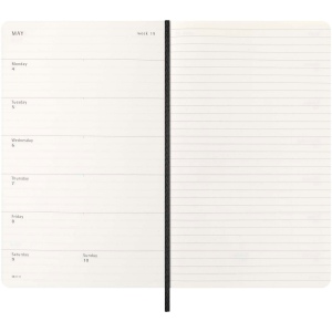 Agenda L 12 mois Moleskine à couverture souple 8