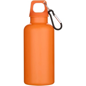 Bouteille d’eau Oregon de 400 ml en plastique recyclé uni certifié RCS avec mousqueton 22