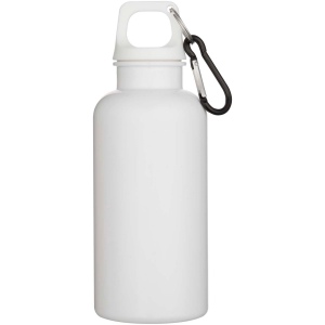 Bouteille d’eau Oregon de 400 ml en plastique recyclé uni certifié RCS avec mousqueton 23