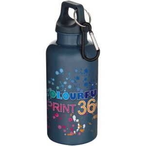 Bouteille d’eau Oregon de 400 ml en plastique recyclé uni certifié RCS avec mousqueton 30
