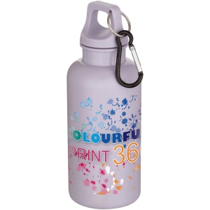 Bouteille d’eau Oregon de 400 ml en plastique recyclé uni certifié RCS avec mousqueton 31