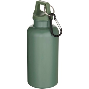 Bouteille d’eau Oregon de 400 ml en plastique recyclé uni certifié RCS avec mousqueton 7