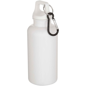 Bouteille d’eau Oregon de 400 ml en plastique recyclé uni certifié RCS avec mousqueton 12