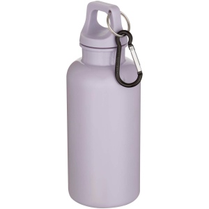 Bouteille d’eau Oregon de 400 ml en plastique recyclé uni certifié RCS avec mousqueton 9