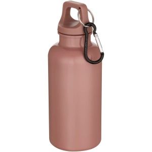 Bouteille d’eau Oregon de 400 ml en plastique recyclé uni certifié RCS avec mousqueton 6