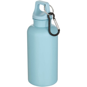Bouteille d’eau Oregon de 400 ml en plastique recyclé uni certifié RCS avec mousqueton 4