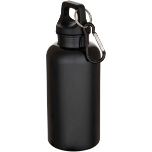 Bouteille d’eau Oregon de 400 ml en plastique recyclé uni certifié RCS avec mousqueton 3