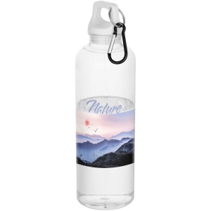 Bouteille d’eau Oregon de 750 ml en plastique recyclé certifié RCS avec mousqueton 22
