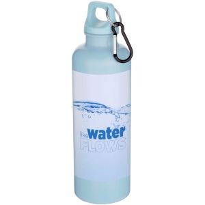 Bouteille d’eau Oregon de 750 ml en plastique recyclé uni certifié RCS avec mousqueton 19