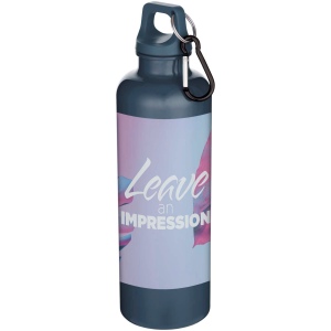 Bouteille d’eau Oregon de 750 ml en plastique recyclé uni certifié RCS avec mousqueton 21