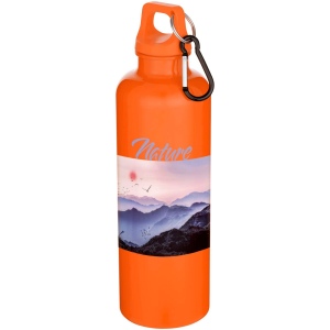 Bouteille d’eau Oregon de 750 ml en plastique recyclé uni certifié RCS avec mousqueton 22