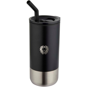 Gobelet isotherme Grayson 480 ml certifié RCS avec paille en silicone 10