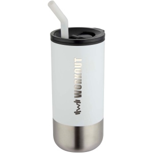 Gobelet isotherme Grayson 480 ml certifié RCS avec paille en silicone 13