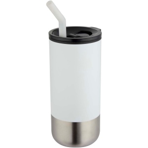 Gobelet isotherme Grayson 480 ml certifié RCS avec paille en silicone 5