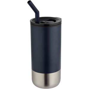 Gobelet isotherme Grayson 480 ml certifié RCS avec paille en silicone 3