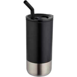 Gobelet isotherme Grayson 480 ml certifié RCS avec paille en silicone 2