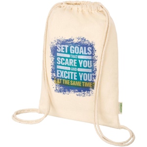 Sac refermable à cordon Odisha de 5 L bio certifié OCS 140 g/m² 18
