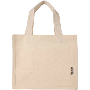 Mini sac shopping Odessa à soufflet en coton recyclé de 9 L et 220 g/m² certifié GRS 5