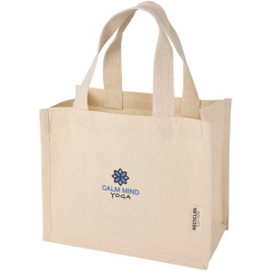 Mini sac shopping Odessa à soufflet en coton recyclé de 9 L et 220 g/m² certifié GRS 7