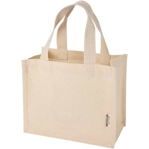 Mini sac shopping Odessa à soufflet en coton recyclé de 9 L et 220 g/m² certifié GRS 3