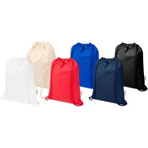 Sac Peru Blend de 5 L avec cordon en coton recyclé 180 g/m2 certifié GRS 40