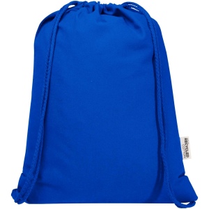 Sac Peru Blend de 5 L avec cordon en coton recyclé 180 g/m2 certifié GRS 12