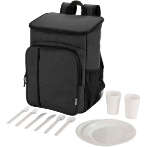 Sac à dos isotherme 20 L Tundra recyclé et certifié GRS pour pique-nique avec ensemble de couverts 16