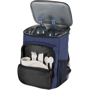 Sac à dos isotherme 20 L Tundra recyclé et certifié GRS pour pique-nique avec ensemble de couverts 18