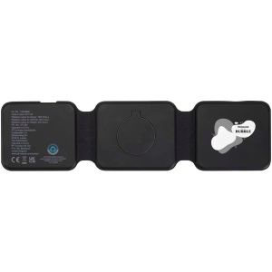 Chargeur sans fil pliable Armus 3 en 1 de 15 W en plastique recyclé 6