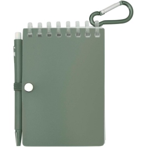 Ensemble carnet souple d’extérieur recyclé et stylo bille (encre noire) Lig Mini 15