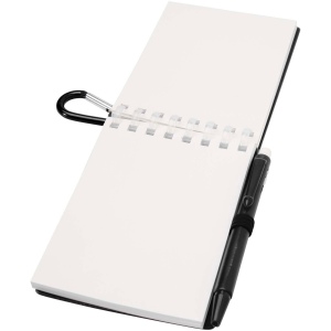 Ensemble carnet souple d’extérieur recyclé et stylo bille (encre noire) Lig Mini 18