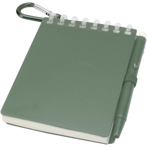 Ensemble carnet souple d’extérieur recyclé et stylo bille (encre noire) Lig Mini 3