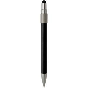 Stylo bille recyclé RCS avec stylet et toupie antistress (encre noire) Rill 20