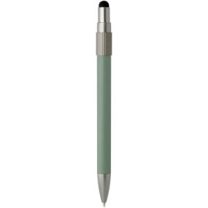 Stylo bille recyclé RCS avec stylet et toupie antistress (encre noire) Rill 22