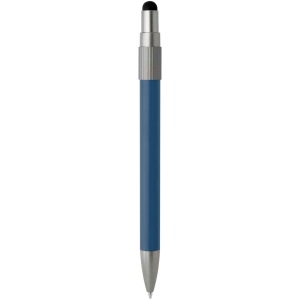 Stylo bille recyclé RCS avec stylet et toupie antistress (encre noire) Rill 23