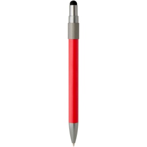 Stylo bille recyclé RCS avec stylet et toupie antistress (encre noire) Rill 24
