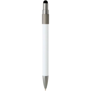Stylo bille recyclé RCS avec stylet et toupie antistress (encre noire) Rill 25