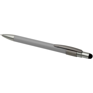 Stylo bille recyclé RCS avec stylet et toupie antistress (encre noire) Rill 27