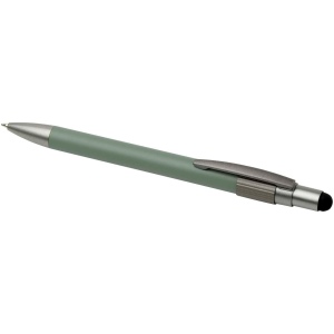 Stylo bille recyclé RCS avec stylet et toupie antistress (encre noire) Rill 28